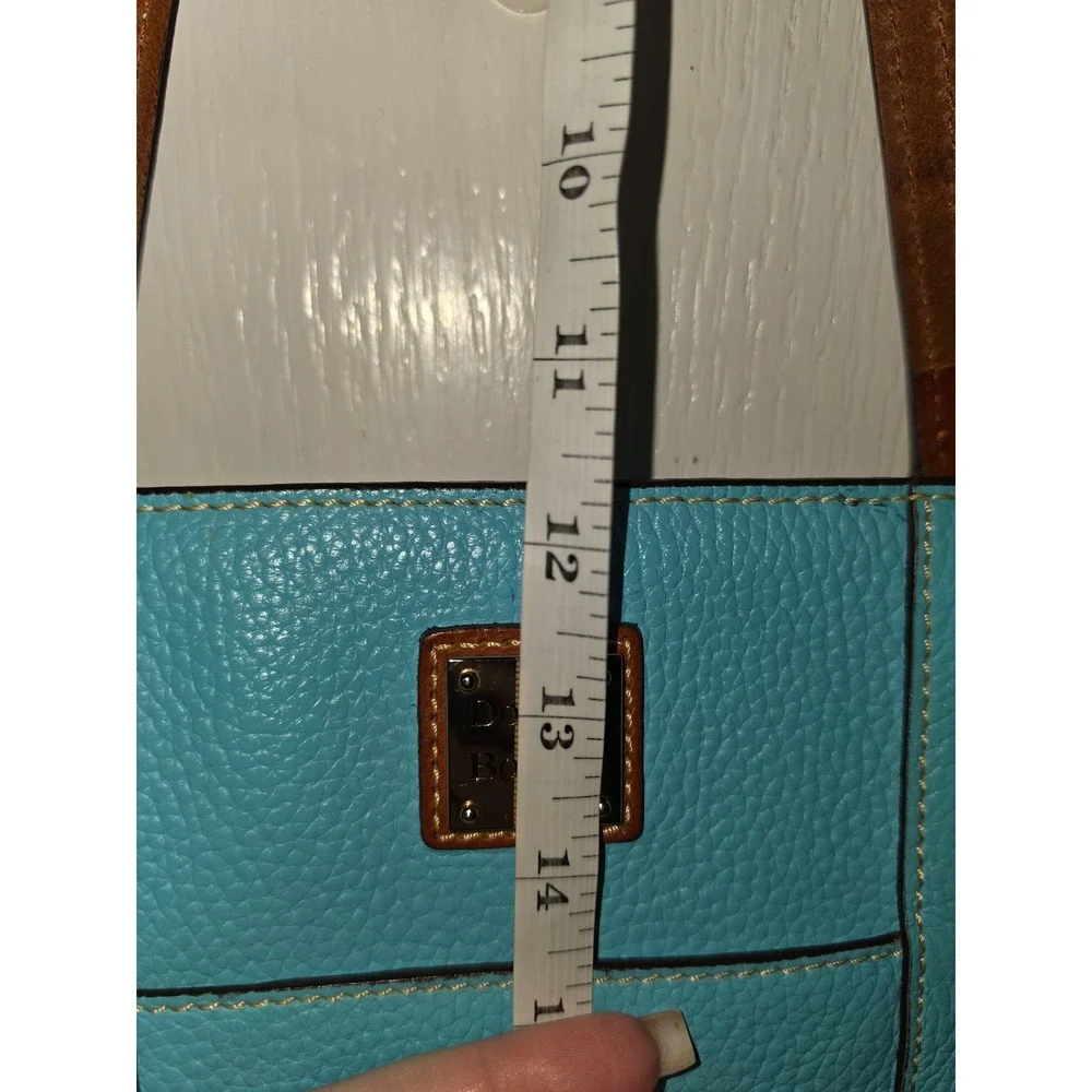 Dooney &‎ Bourke Pebble Grain Small Lexington Tote in Caribbean Blue.